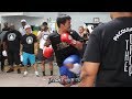 DOPE! MANNY PACQUIAO MIMICS BRUCE LEE KICKS IN FINAL WORKOUT FOR THURMAN