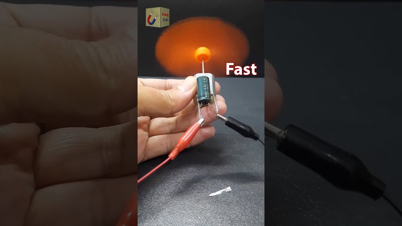 Learn to Speed up a DC Motor | Energy Tricks #shortsfeed #shorts #electronics