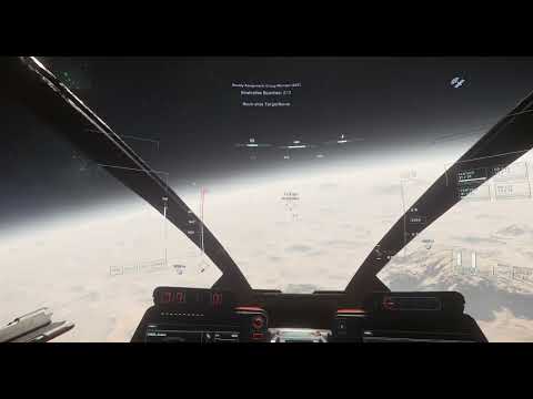 Star Citizen 3.16 Group warrant ERT Sabre solo with tobii eye tracker and hotas
