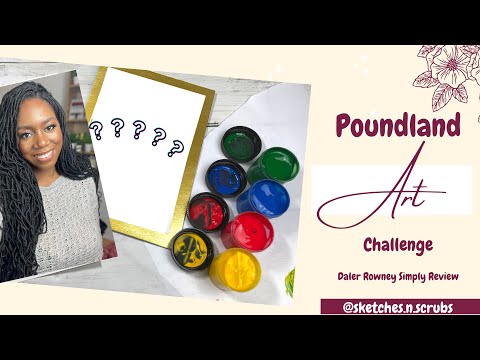 Poundland Art Challenge | Daler Rowney Simply Review | Budget Watercolour Review | Cheap Art Haul