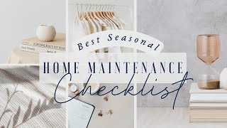 BEST Seasonal Home Maintenance Checklist in 2020