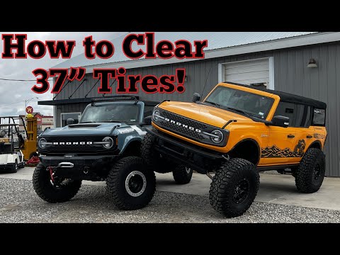 How to Clear 37" Tires on a New Ford Bronco