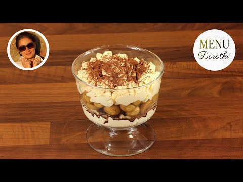 Tiramisu w pucharku. Jak zrobić prosty, szybki i niezwykle pyszny deser. Przepis MENU Dorotki.