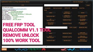 Free Qualcomm Frp tool v1.1 / remove Google frp lock Crack tool