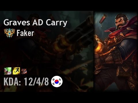 Graves AD Carry vs Jhin - Faker - KR Challenger Path 6.6