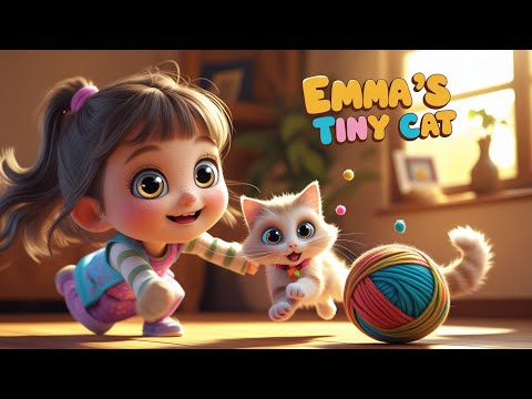 Emma’s Tiny Cat Adventure! 🐱🎶 | Fun Kids Song & Dance | Cute Nursery Rhyme for Children
