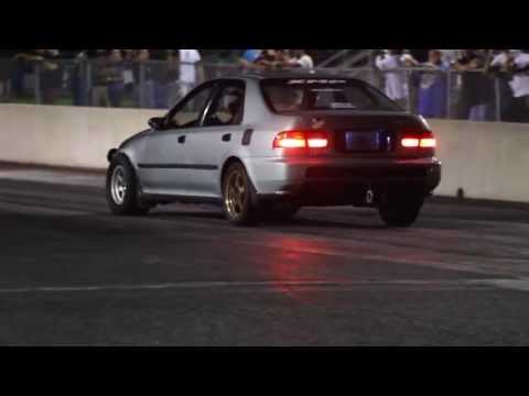 EG 4-door solo 12.69 @ 108.3 Streetwars at Orlando Speed World! 7-6-13