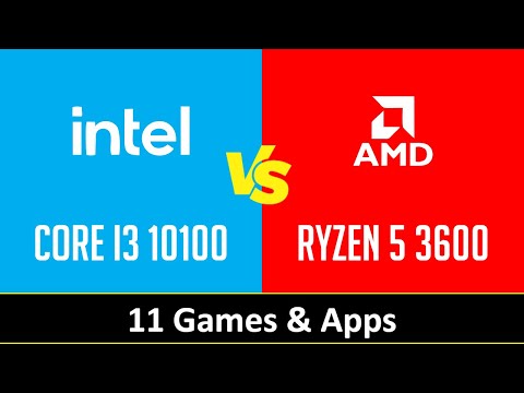 CORE I3 10100 vs RYZEN 5 3600 - Apps & Gaming (RTX 3090)