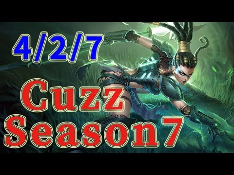 Longzhu Cuzz Nidalee Jungle vs Zac Patch 7.13
