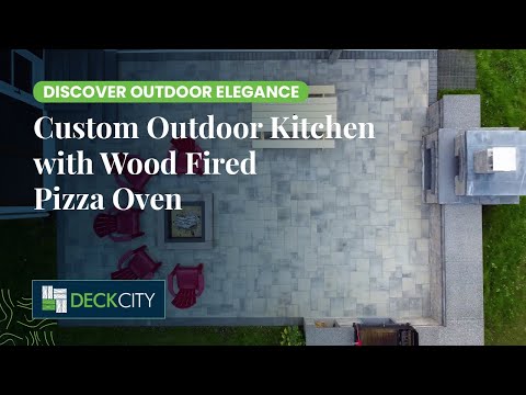 Discover Outdoor Elegance: A Custom Outdoor Kitchen with Wood Fired Pizza Oven