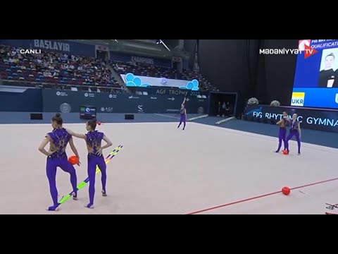 Group Team Ukraine 3 Ribbons/2 Balls Qual 30,550 - World Cup Baku 2023