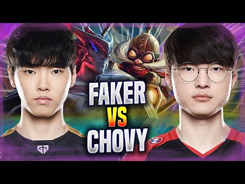 FAKER vs CHOVY! - T1 Faker Plays Corki MID vs GEN Chovy Yone! | Season 2022