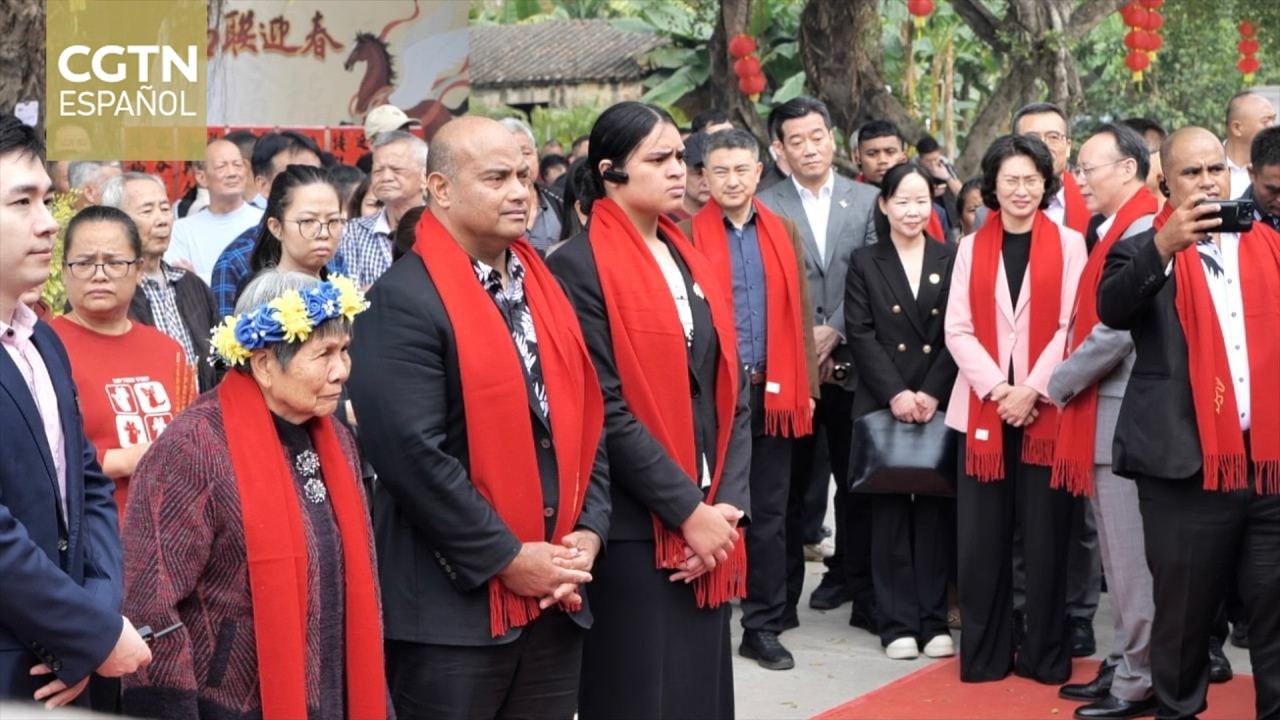 El presidente de Nauru regresa a la tierra de sus ancestros en Guangdong