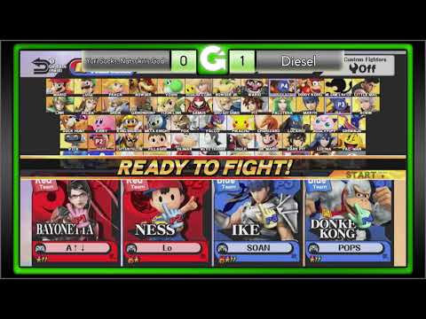 GEEK'D UP SMASH! #36 - Grand Finals - Yuri Sucks; Natsuki is God VS Diesel