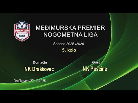 NK Draškovec vs NK Pušćine - Međimurska Premier Liga 2025/26, Kolo:5 Draškovec, 27.09.2025.