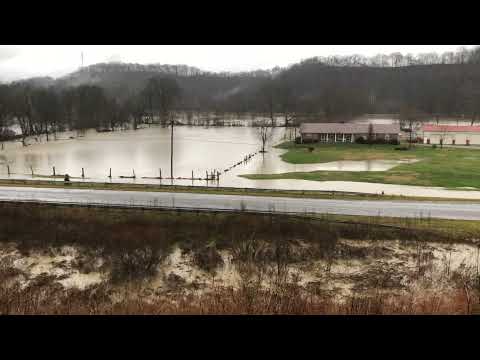 Flash Flooding near Brodhead, Kentucky