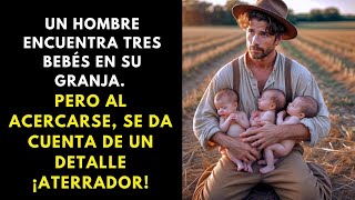 Un HOMBRE encuentra tres bebés en SU GRANJA  Pero al acercarse, se da cuenta de un detalle ATERRADOR