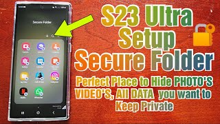 Samsung Galaxy S23 Ultra How to Setup Secure Folder|Hide Photo
