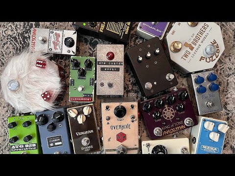 The Big Guitar Pedal Shootout! Part 1: Overdrives, Boosts & Fuzz! With Jack Ruch & “Young Tom”