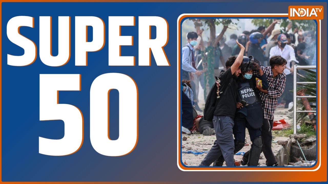 SUPER 50: Nepal New PM | Charlie Kirk Death | PM Modi Varanasi | Tejashwi Yadav | Bihar Elections