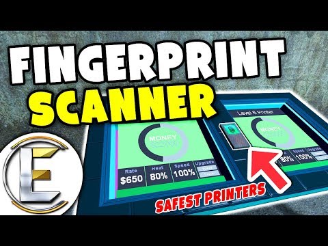 Fingerprint Scanner Money Printers - Gmod DarkRP (With A New Built Unraidable Base)