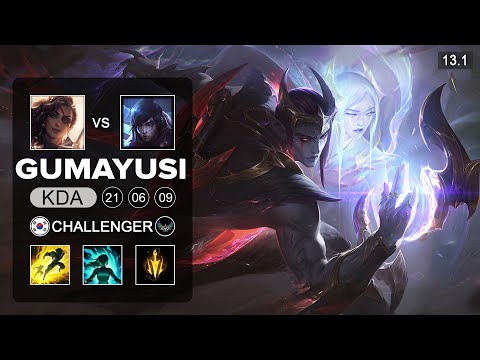 T1 Gumayusi Aphelios vs Samira ADC - KR Challenger - Patch 13.1 Season 13