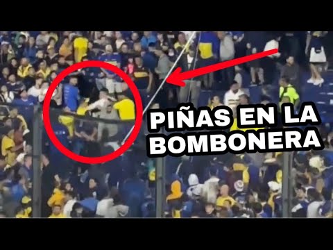 PIÑAS en la tribuna de BOCA JUNIORS por culpa de una CANCIÓN