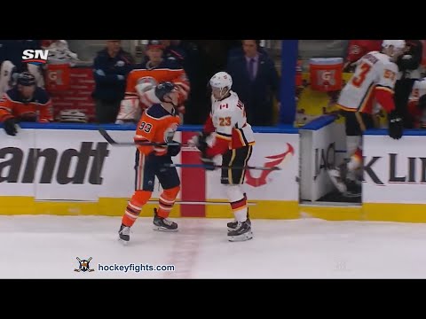 Sean Monahan vs Ryan Nugent Hopkins Jan 29, 2020