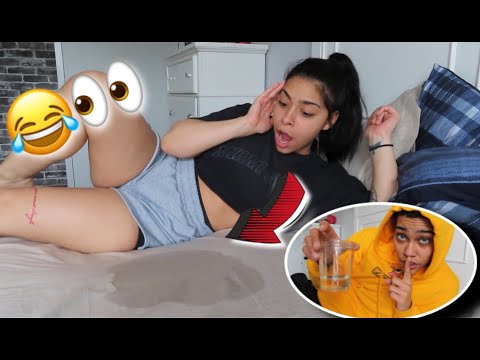 My girlfriend WET the bed *she freaks out*