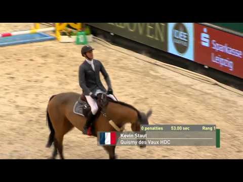 Partner Pferd Leipzig 2015  - Kevin Staut mit Quismy dex Vaux HDC