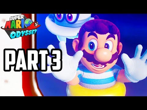 Super Mario Odyssey Gameplay Part 3 - FULL GAME - Wooded Kingdom (Nintendo Switch Walkthrough)