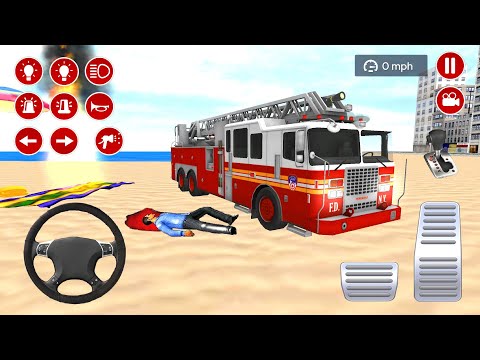Fire Truck Missions And Driving Simulator 2021 | Fire Fighting Gadi Games  – Android Gameplay