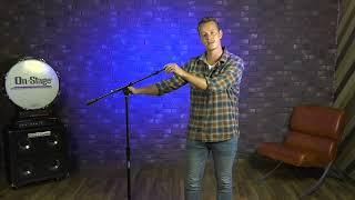 Video thumbnail for MS9701TB+ Heavy-Duty Tele-Boom Mic Stand | On-Stage by On-Stage