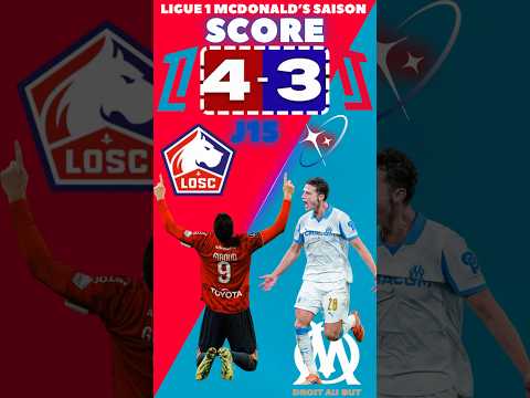 LILLE VS OM🔥: Ligue 1 McDonald’s Season 25/26 Matchday 15: Find the score, Summary #short #Ligue1...