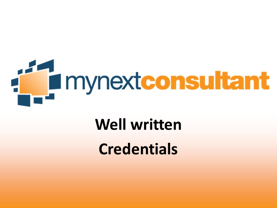 Credentials 04:  Credential Examples