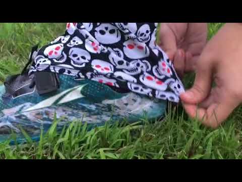 Running Gaiters - How to Attach Gaiter Pods to Running Shoes with Pre-Affixed Velcro