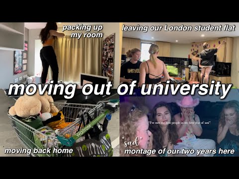 Move out of university with me || packing up & saying goodbye after two years