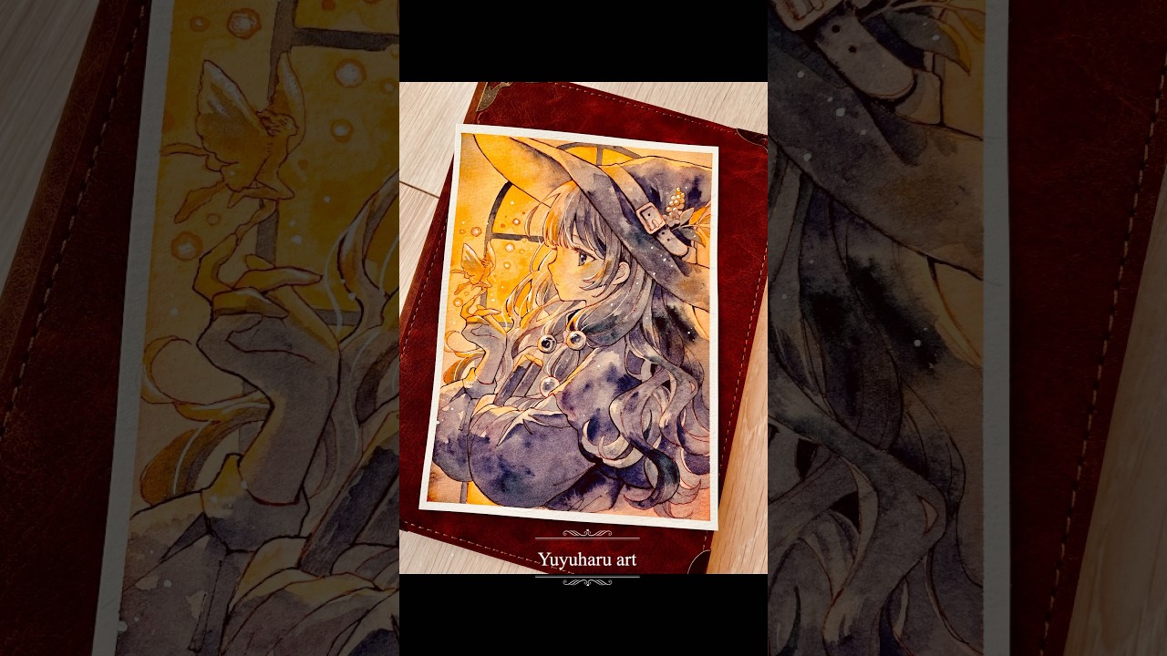 光と影のメイキング💡 #イラスト #illustrative #watercolor #透明水彩 #イラストメイキング