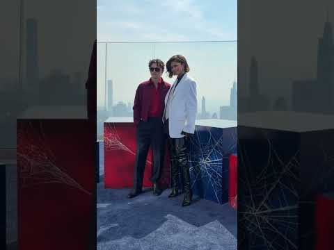 On the edge of New York City with Tom and Zendaya
