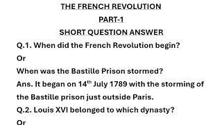 The French Revolution|India and the Contemporary world|History|Class-9