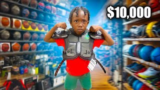 I TOOK MY SON ON A $10,000 football shopping spree at Dicks Sporting Goods !