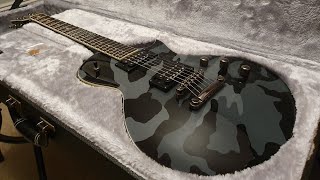 Video thumbnail for ESP LTD WA-600 Camo Willie Adler Lamb of God Signature Guitar Up Close Video Review by Essex Recording Studios