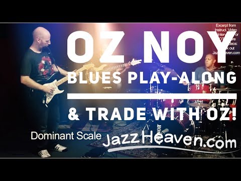 Blues Guitar PLAY-ALONG & Trading with OZ NOY - JazzHeaven.com Video Excerpt