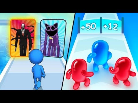 Giant Rush 3D Vs Join Blob Clash 3D 🤡🤡🍉🍉 | All New Levels Game Mobile Walkthrough iOS, Android Games