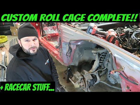 Crazy CHEAP racecar build // Custom Roll cage is done! + Other Racecar prep. RACE FOR FREE!