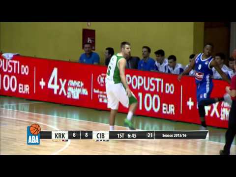 ABA Liga 2015/16, Round 11 match: Krka - Cibona (21.11.2015)
