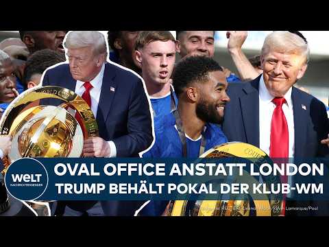 KLUB-WM: Bei der Siegerehrung vom FC Chelsea! US-Präsident Donald Trump sorgt für Irritationen!