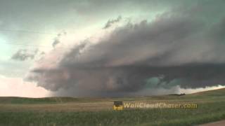 preview picture of video 'Tornadic Supercells w/Funnel & Rotating Wall Cloud ~ East SD & Southern MN ~ June 17, 2012'