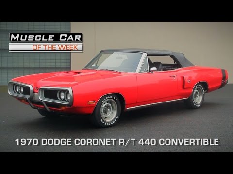1970 Dodge Coronet R/T Convertible 440 Magnum Muscle Car Of The Week Video Episode #104