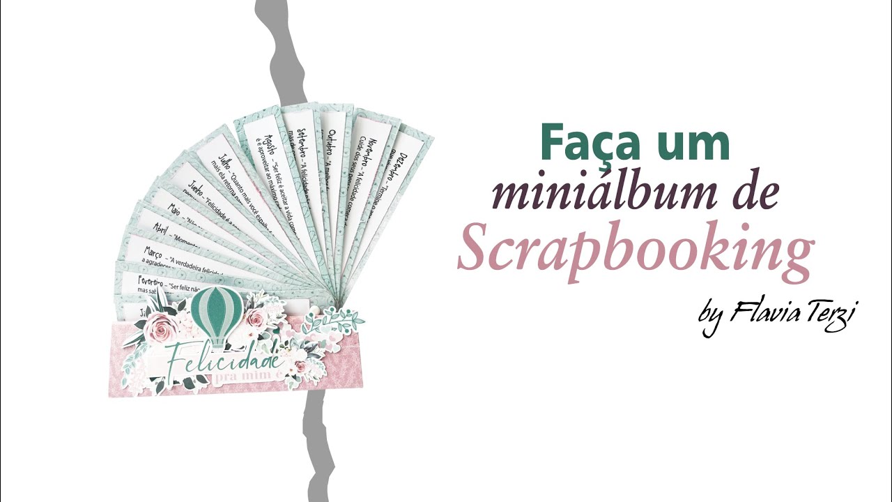 Faça um miniálbum de Scrapbooking